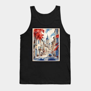 Laval France Vintage Travel Poster Tourism Tank Top